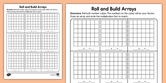 Free arrays worksheet blank, Download Free arrays worksheet blank png ...