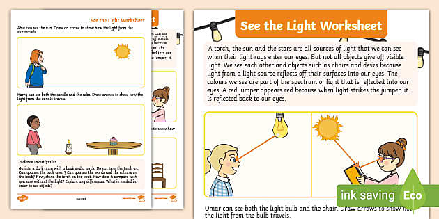 arrow of light worksheet