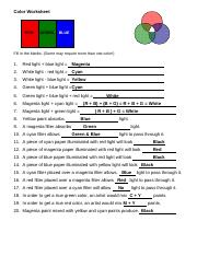 arrow of light worksheet