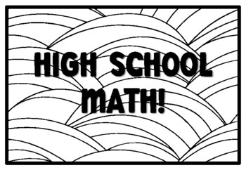 HIGH SCHOOL MATH! High School Coloring Pages, Grade 10 Pattern Art ...