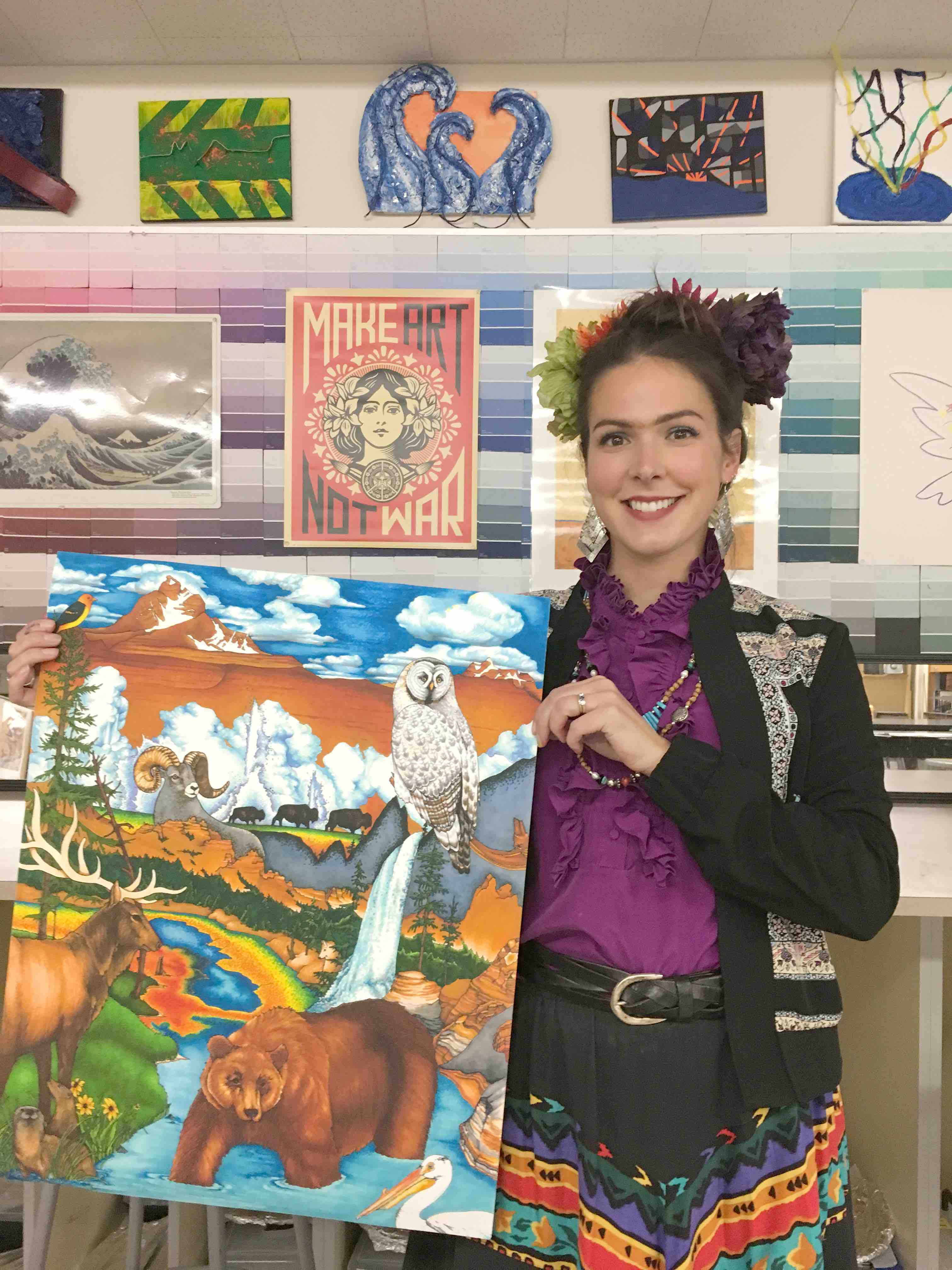 An art teacher nurtures students, in turn nurtures herself ...