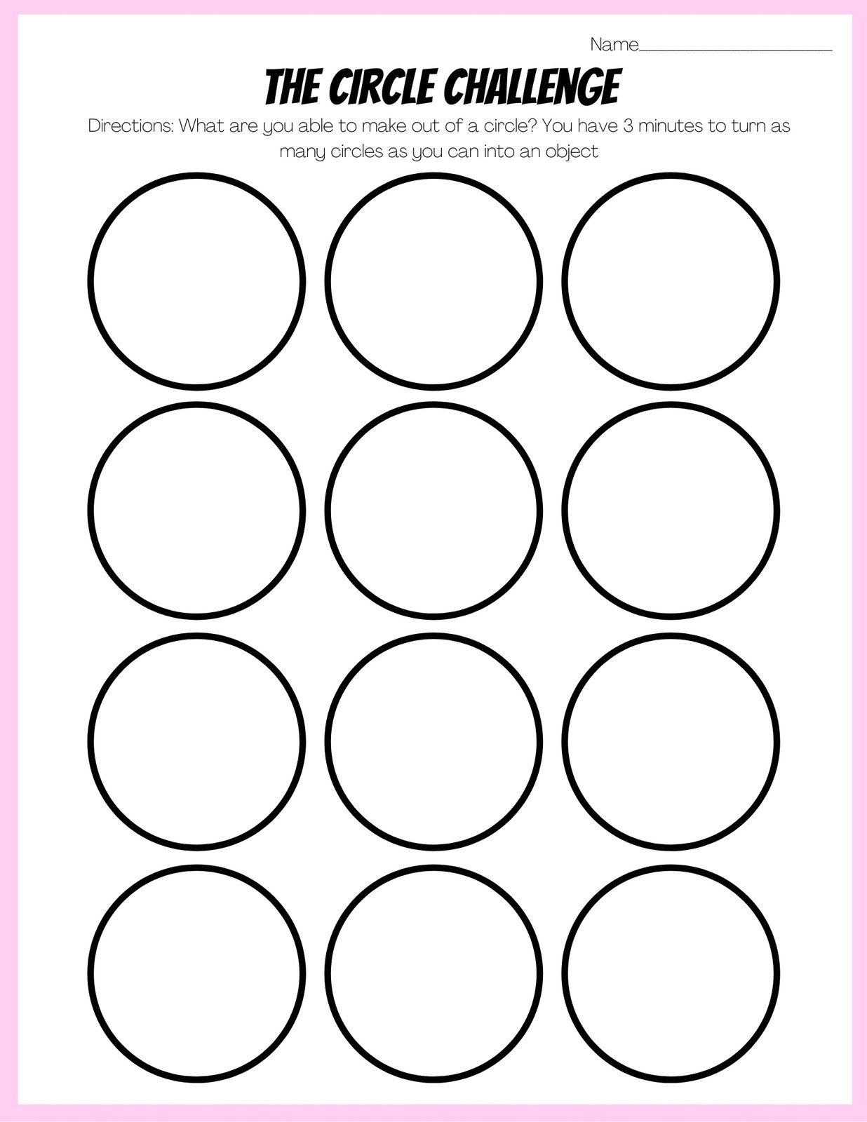 Free custom printable art worksheet templates 