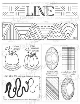 art worksheet for middle school