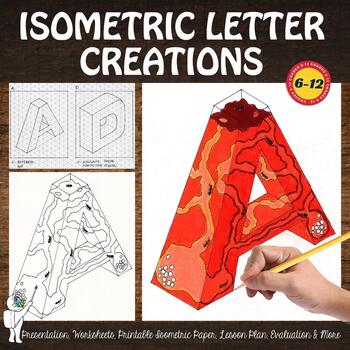 Isometric Letter Creations, Perspective, High School, Middle ...
