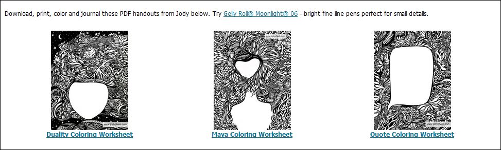 Printable Art Project: Coloring Worksheets! — Jody Pham