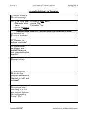 Journal Article Analysis Worksheet.pdf - Dance 3 University of ...