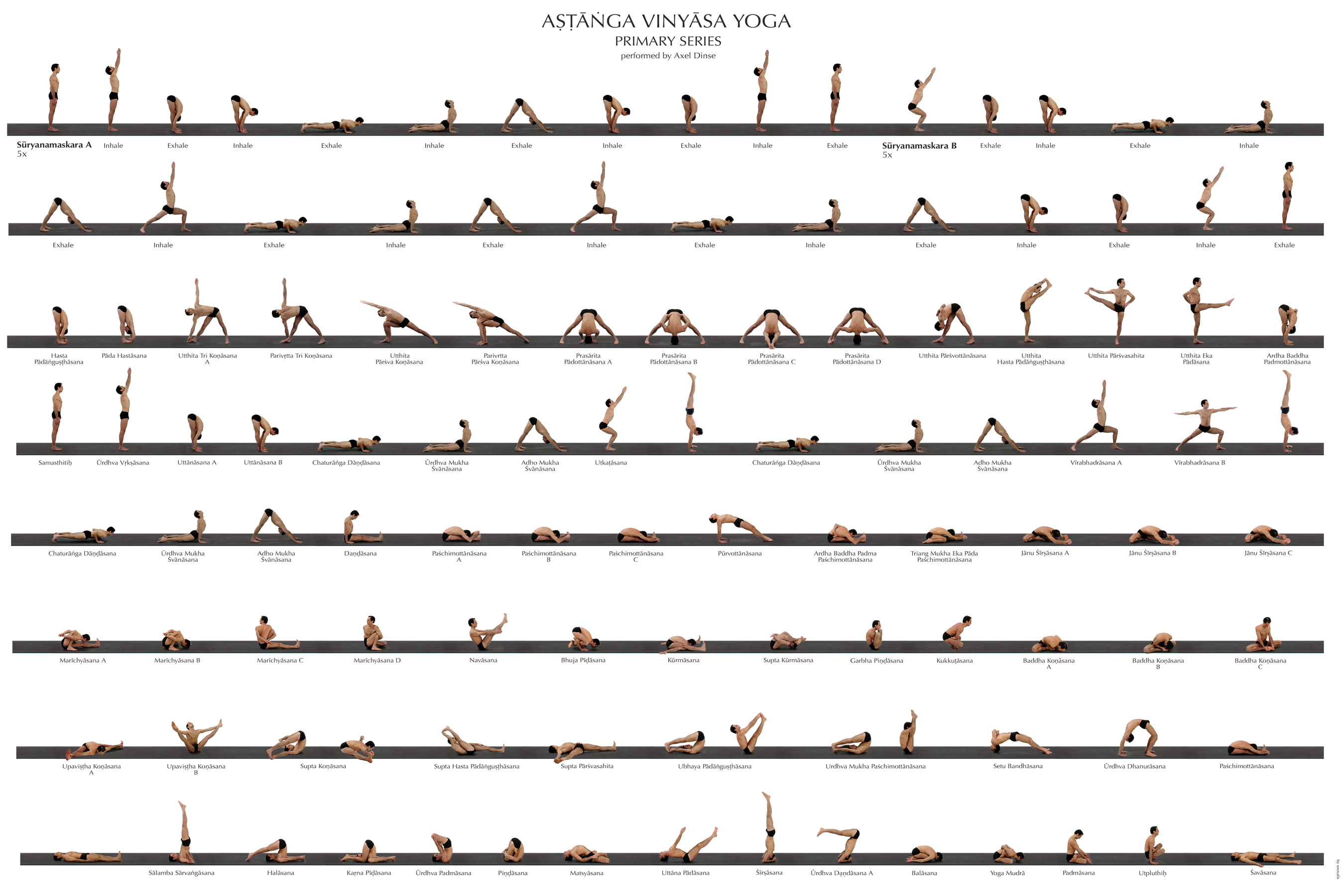 ashtanga yoga poses printable