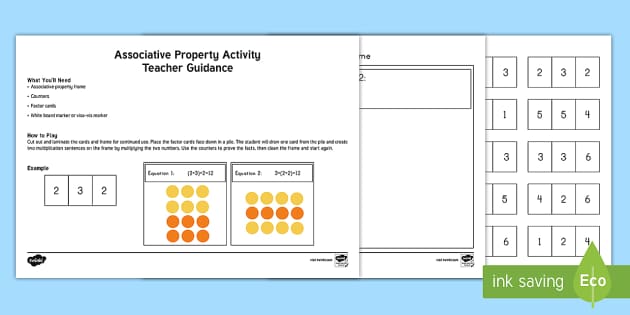 associative property diagrams