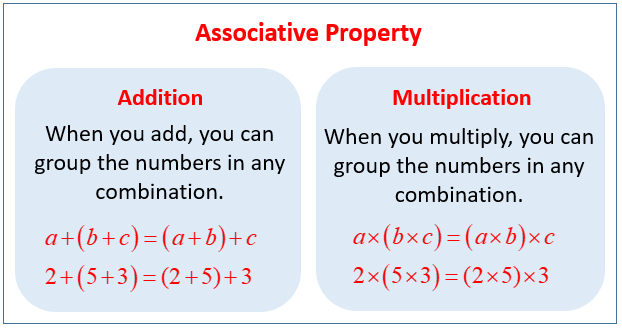 associative property in math