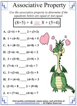 Associative Property of Addition - Definition &  Worksheets