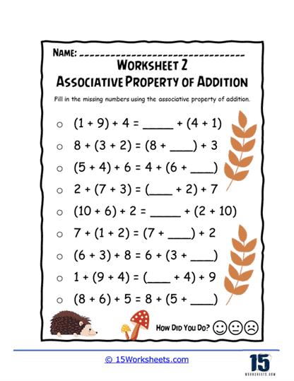 Associative Property Worksheets - 15 Worksheets Library