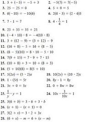 associative worksheet