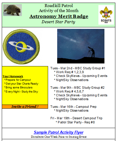 Astronomy Merit Badge Activity Planner - ScoutWiki