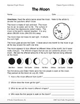 4th Grade Space and Astronomy Worksheets