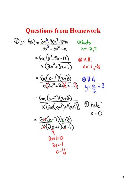 Oblique Asymptotes