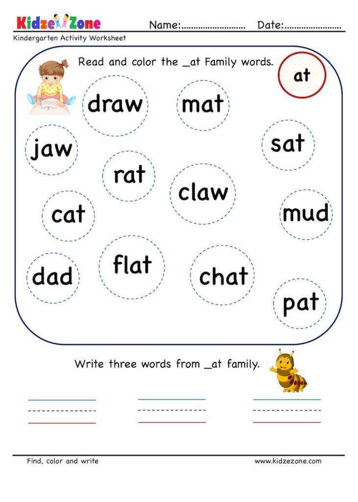 at family worksheet for