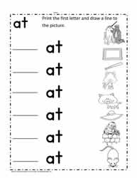 at words worksheet