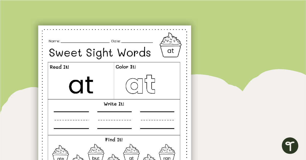 Cut-and-Paste Rhyming Words Worksheet - Free Printable, Digital, &  PDF