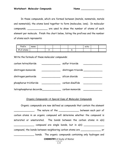 Worksheet