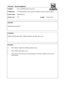 Positive Mindset And Attitude High School Worksheets ...