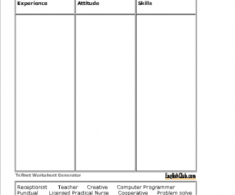 Tone Worksheet | Elements of Fiction Activity