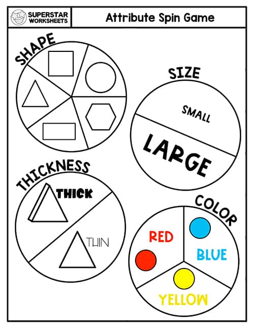 Shape Attributes Worksheets -Worksheets Library