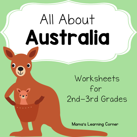 australia worksheet for kids
