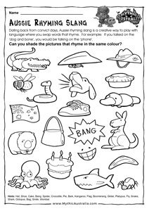 australia worksheet for kids