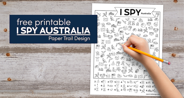 Free Printable I Spy Australia Activity - Paper Trail Design