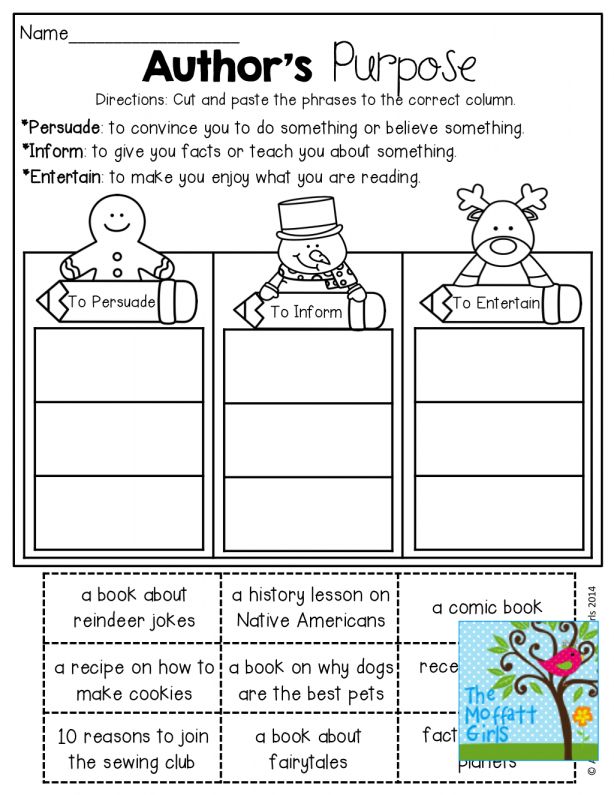 10+ Author& #039;s Purpose Worksheets 2Nd Grade | Authors purpose ...