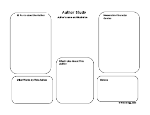 Author Study Worksheet - Freeology