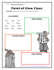 authors point of view worksheet