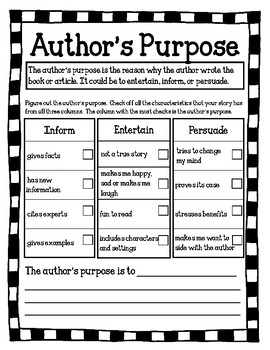authors purpose passages 2nd grade