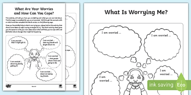autism anxiety worksheet