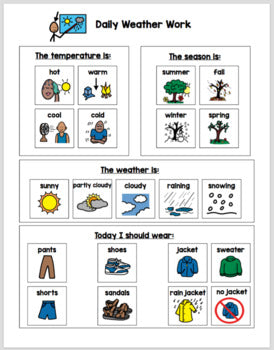Visual Calendar Worksheets for Students with Autism or Special ...