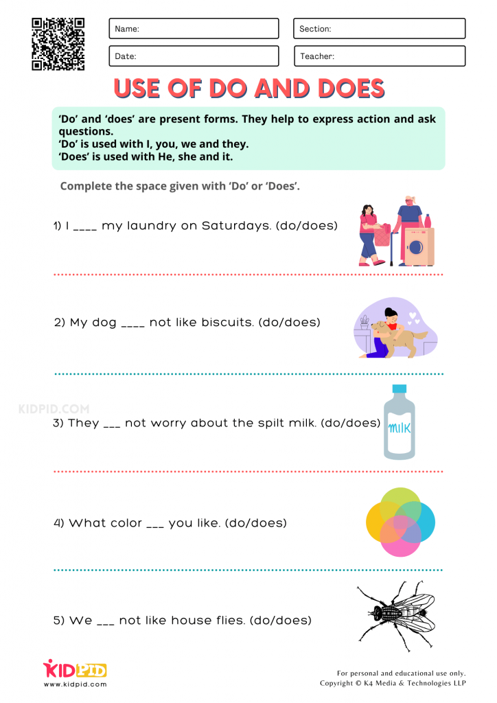 auxiliary verb worksheet