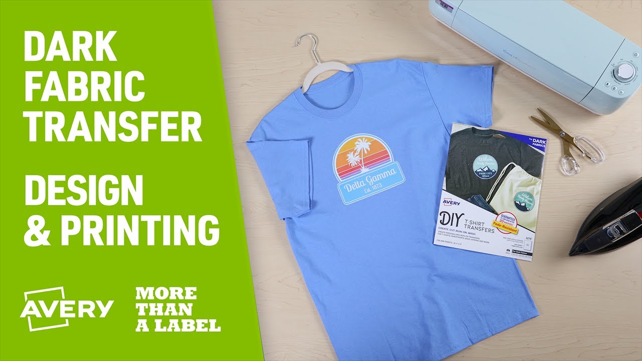 avery iron on transfer paper dark