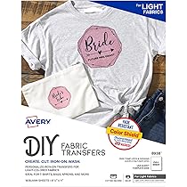 avery iron on transfer paper dark