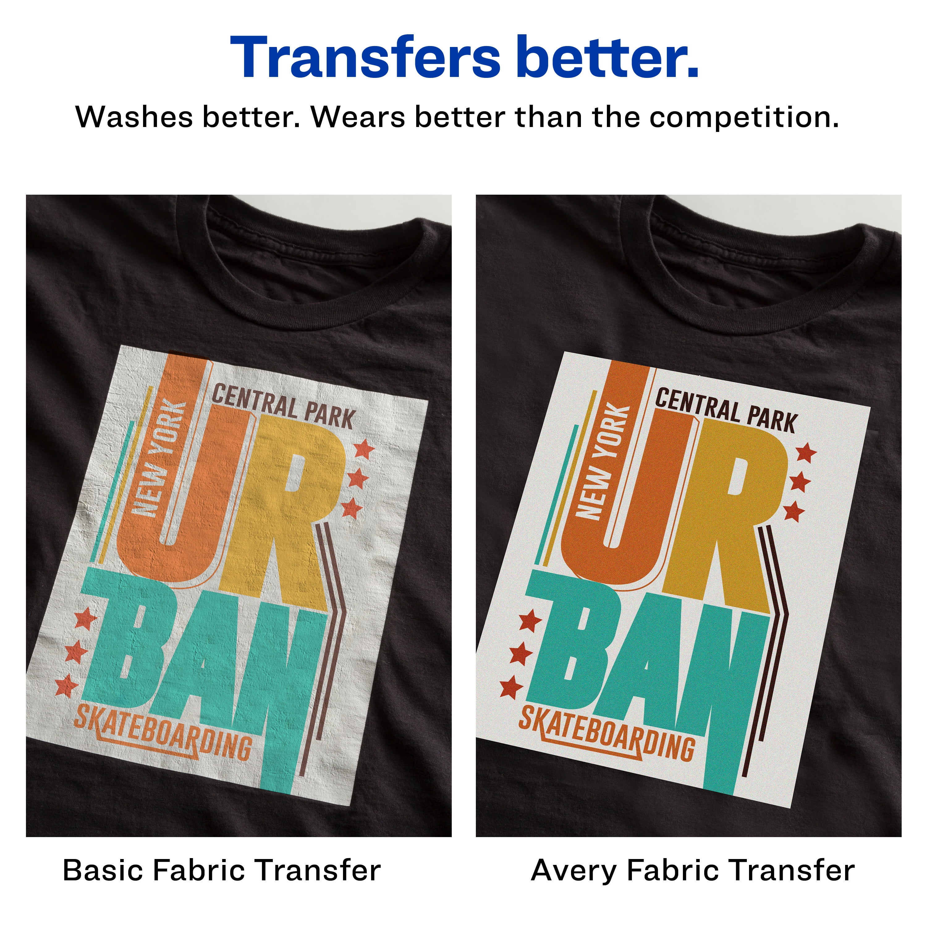 avery iron on transfer paper dark