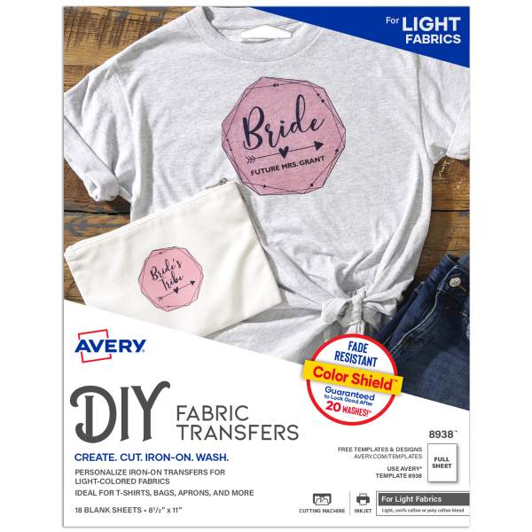 How to use Avery Fabric Transfers with a Cricut - Homemade by Huseman