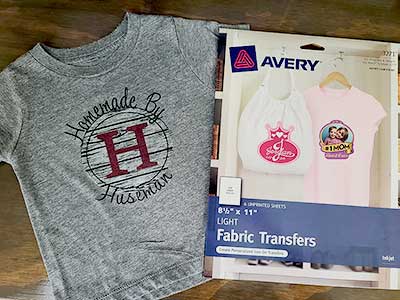 avery iron on transfers instructions