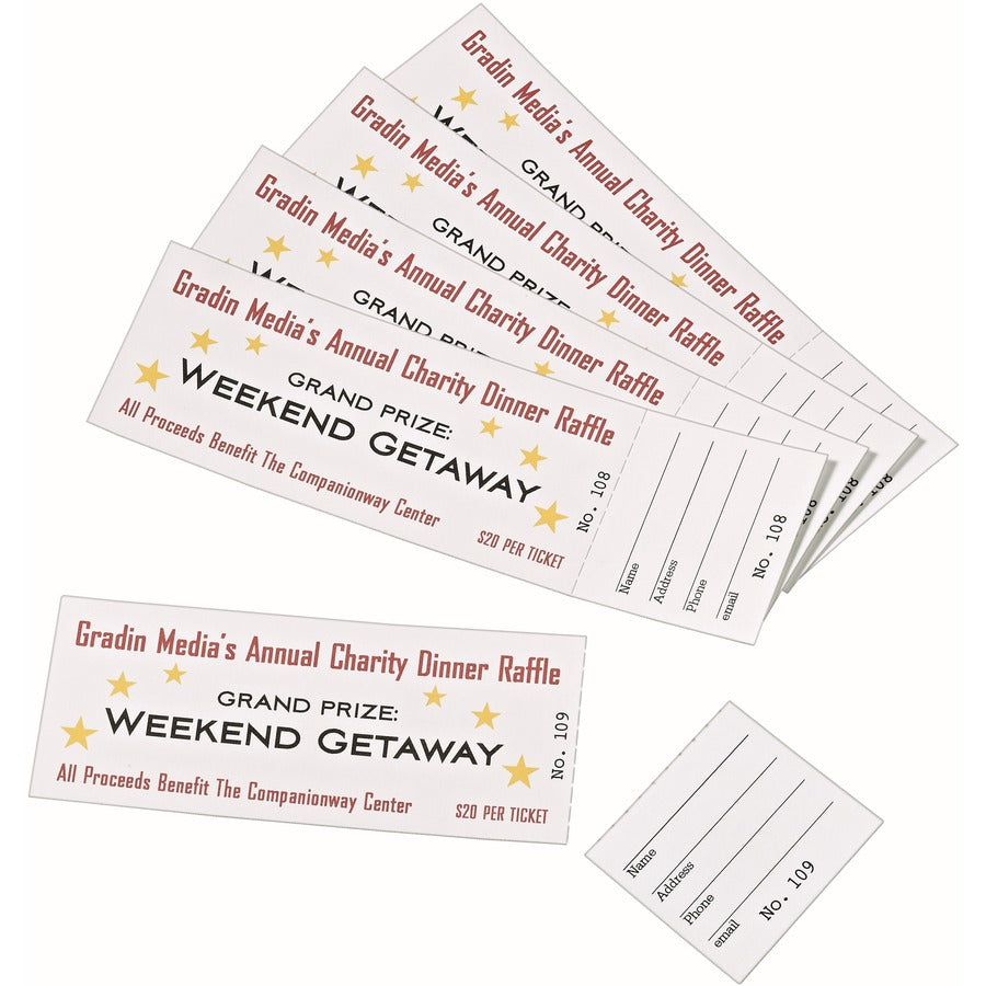 Printable Business Raffle Ticket Template, Simple Business Card ...