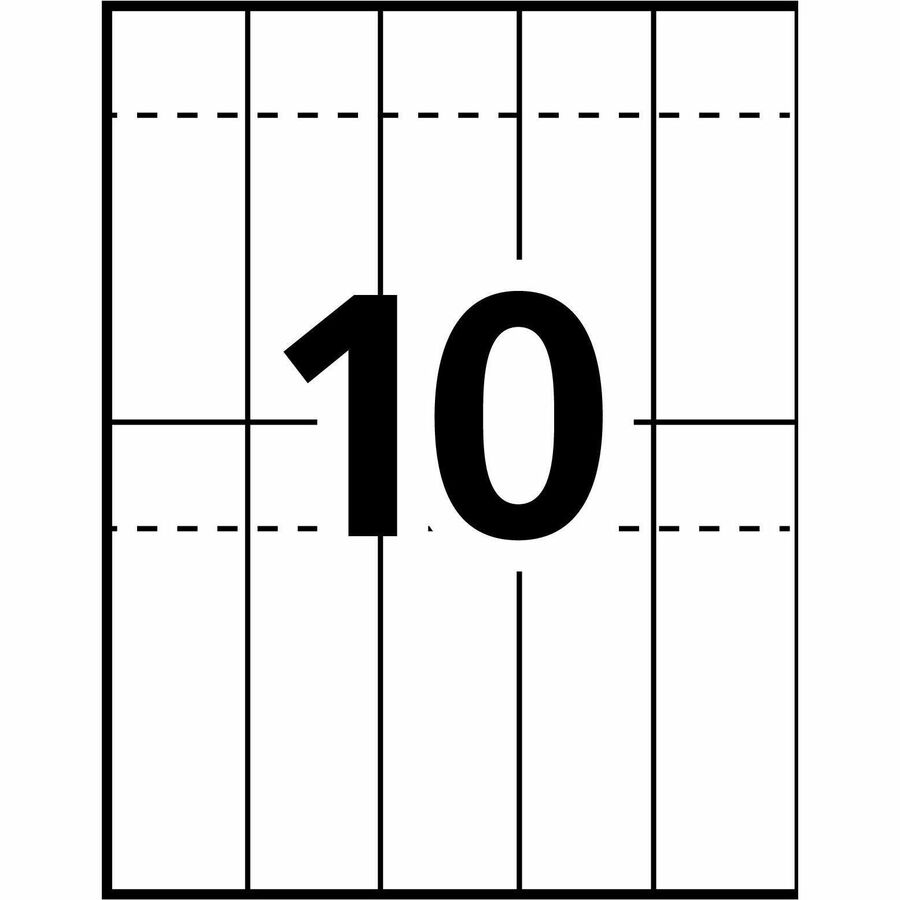 Avery Printable Tickets w/Tear-Away Stubs, 97 Bright, 65lb, 8.5 x ...