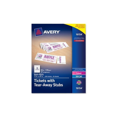avery printable raffle tickets