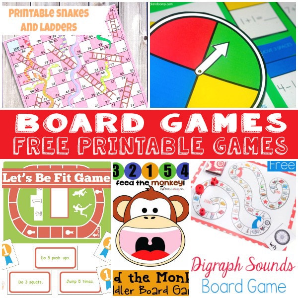 Fun and Free Printable Board Games - Itsy Bitsy Fun