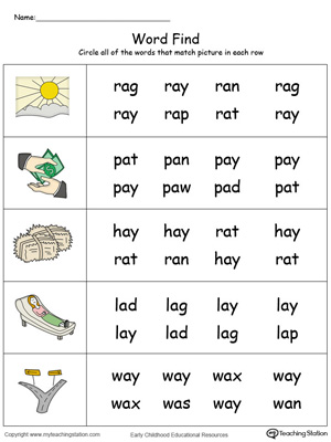 Phonics - ay, ai, a-e Words - TMK Education