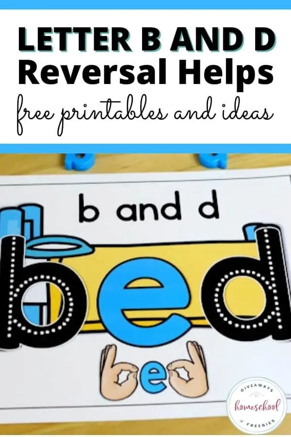 Free Letter b and d Worksheets and Letter Reversal Helps