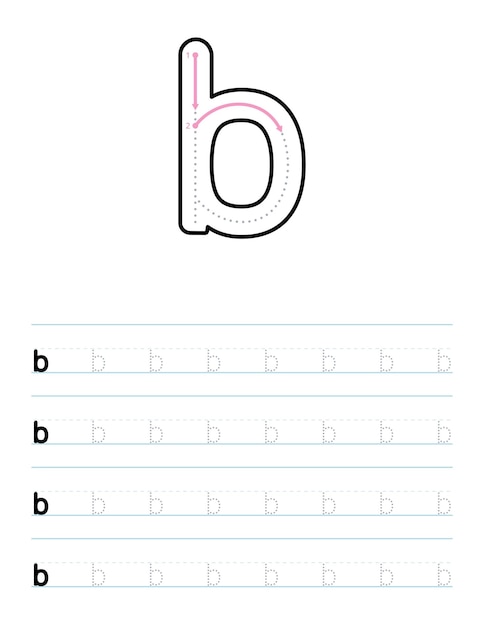 b worksheet for preschool