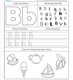 Alphabet Worksheets - Letter Worksheets for Kindergarten