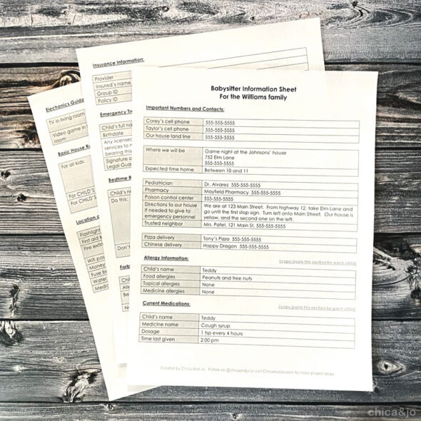 Babysitting - Reading Comprehension Worksheet  